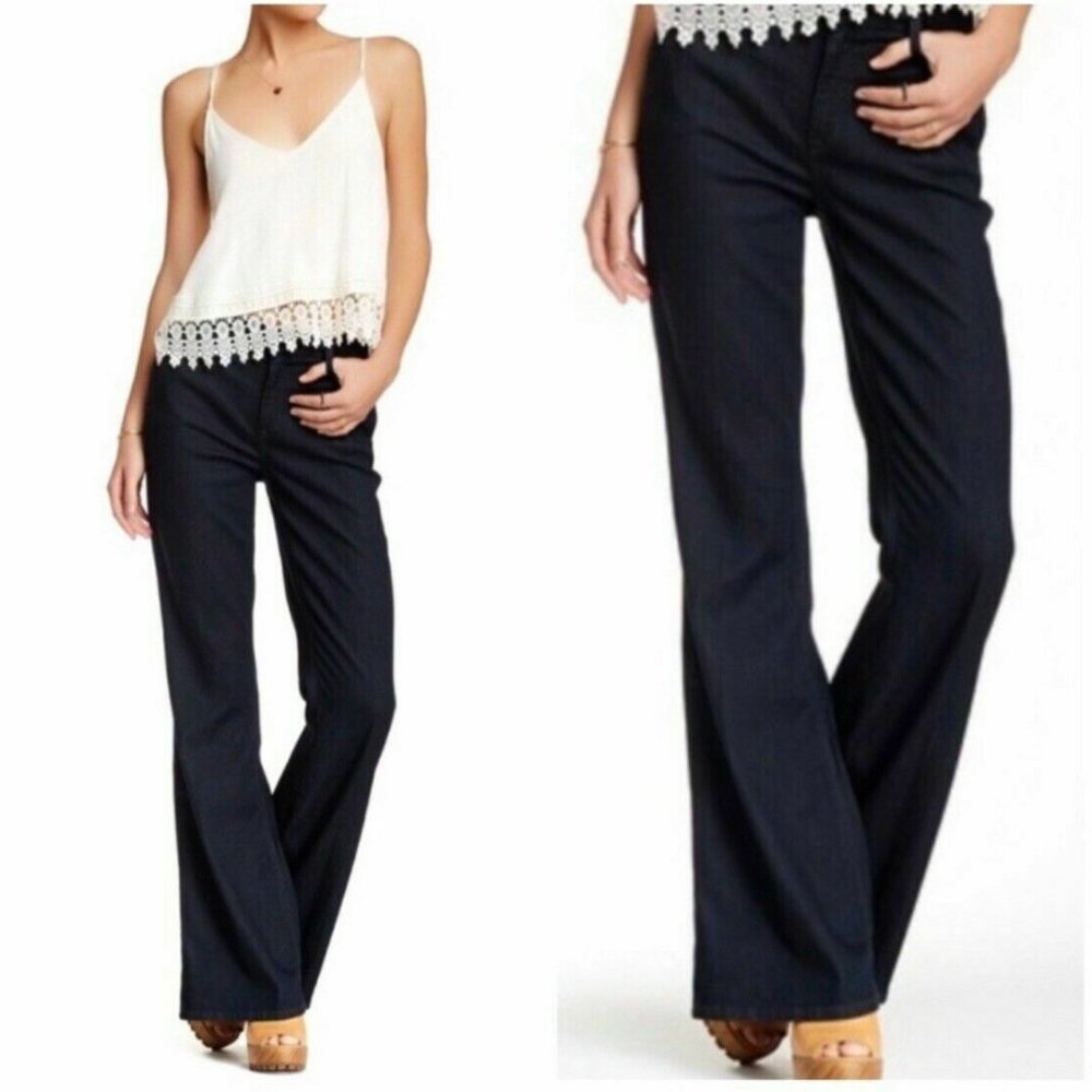 Level 99 Dark Wash Tanya High Rise Flare Jeans 26